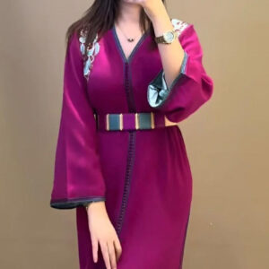 caftan en crepe
